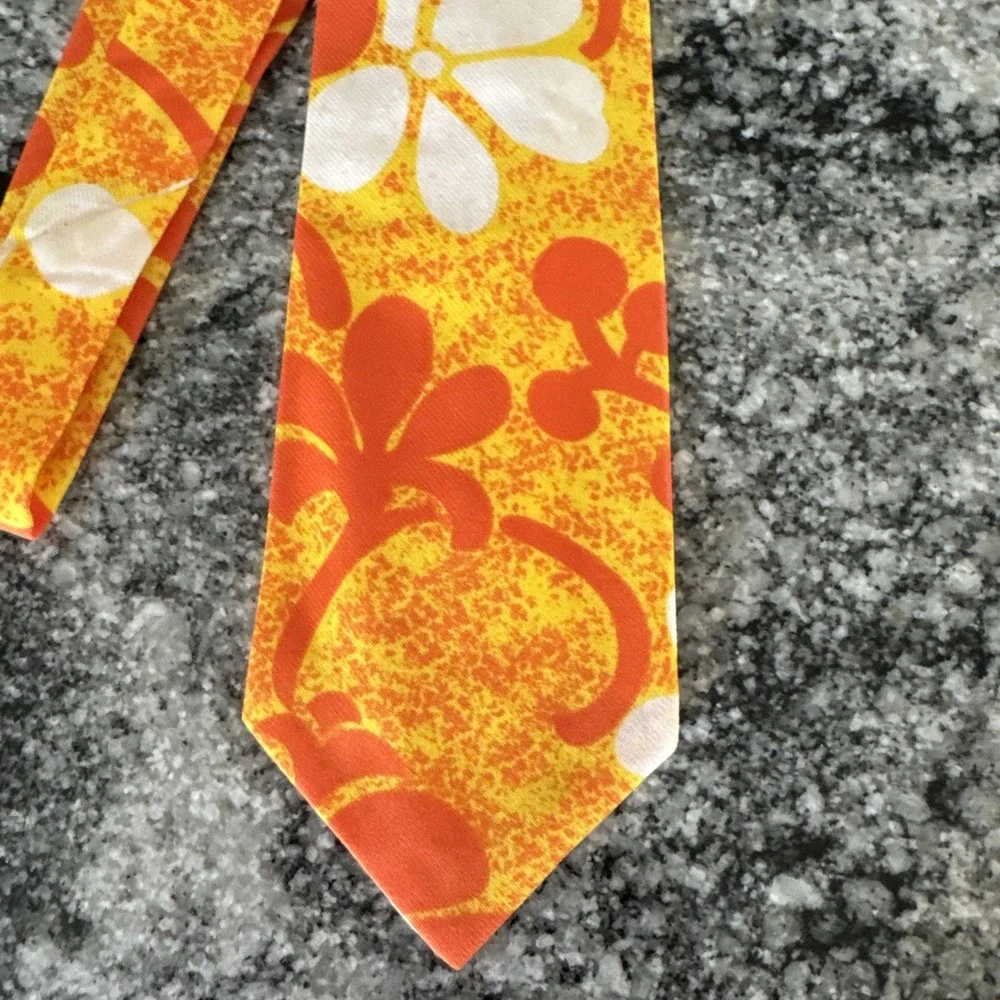 Vintage Prince Kuhio Tie Made In Hawaii Necktie 70s 54